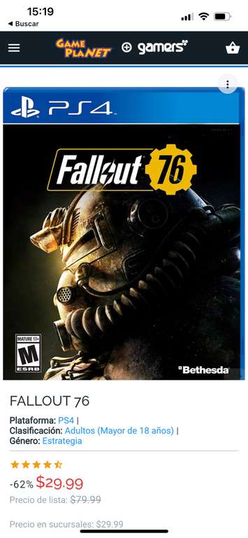 Game Planet: Fallout 76 para ps4
