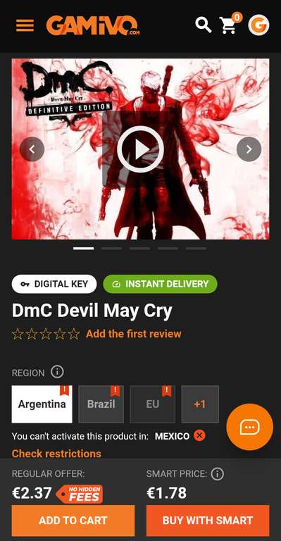 Gamivo - xbox Devil May Cry definitive edition argentina