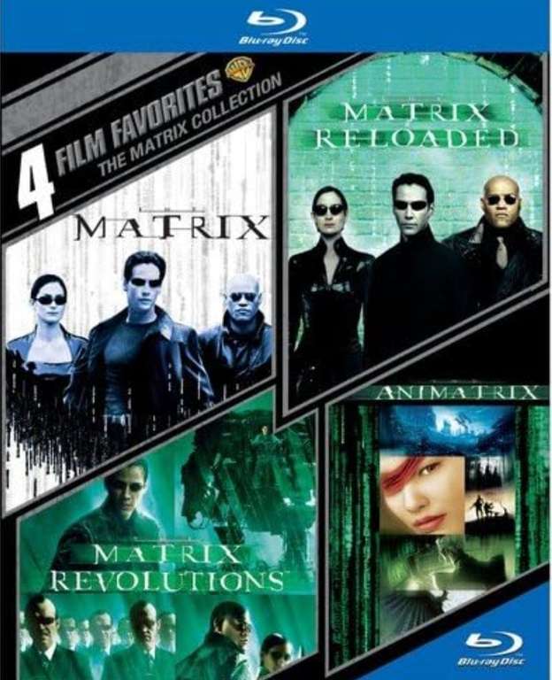 Amazon: Colección de 4 películas de Matrix en [Blu-ray]