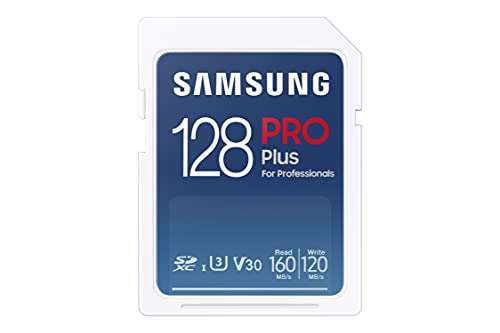 Amazon SAMSUNG Pro Plus Full Size SDXC Card 128GB