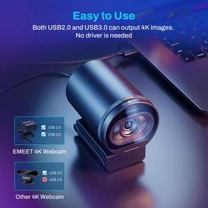 AliExpress: Cámara Web 4K HD USB, Webcam 1080P, 60fps, enfoque automático, Streaming, Emeet S600,