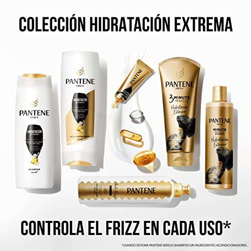 Amazon: Pantene Shampoo Hidratación Extrema, con Aceite de Argan y Glicerina, Control del Frizz. | Planea y Ahorra, envío gratis con Prime