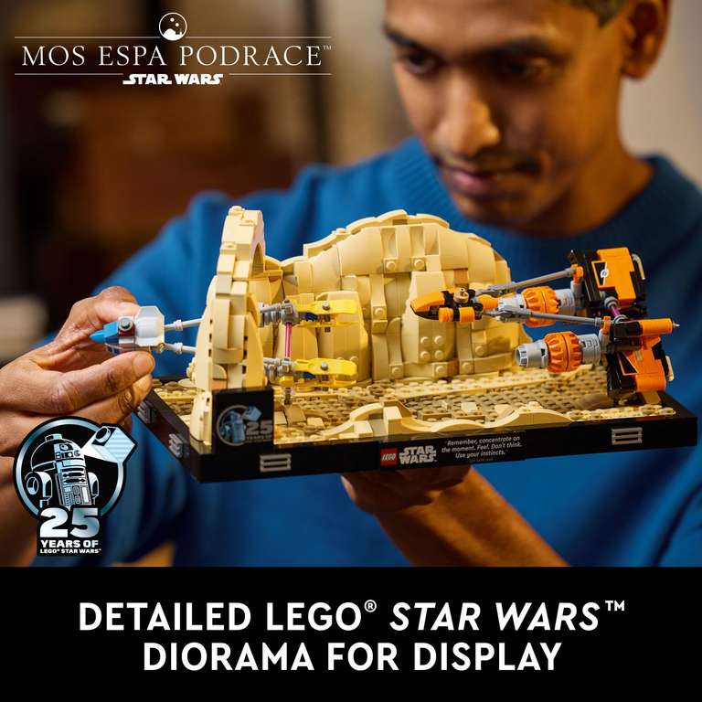 Amazon | Lego Star Wars: La Amenaza Fantasma Diorama: Carrera de Pods de Mos ESPA 75380