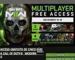 Fin de semana multijugador gratuito Call of duty: Modern Warfare ll