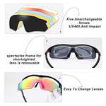 Amazon: DUCO Gafas deportivas polarizadas con 5 lentes intercambiables