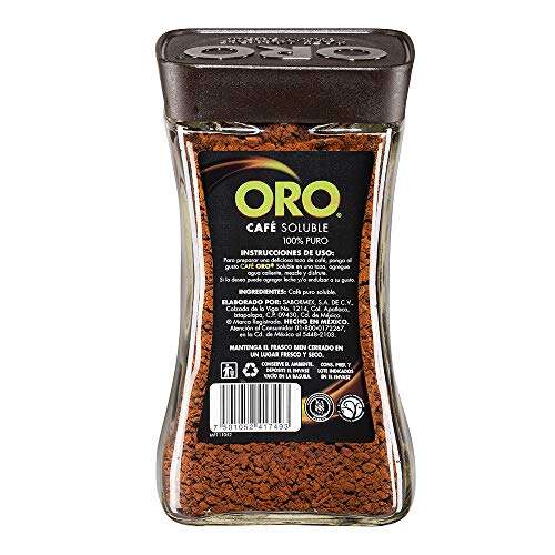 Amazon: Café Oro ORO SOLUBLE 180gr., Café, 180 gramos