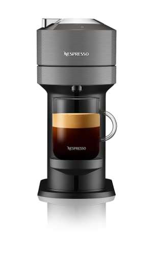 Amazon: Nespresso, Nueva Cafetera Vertuo Next, Color Dark Grey (Incluye Obsequio de 12 Cápsulas de Café). 50% de descuento