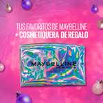 Amazon: Maybelline Kit Xmas (mascara de pestañas sky high + labial líquido Vinyl Ink + delineador líquido Tattoo Liner + Cosmetiquera