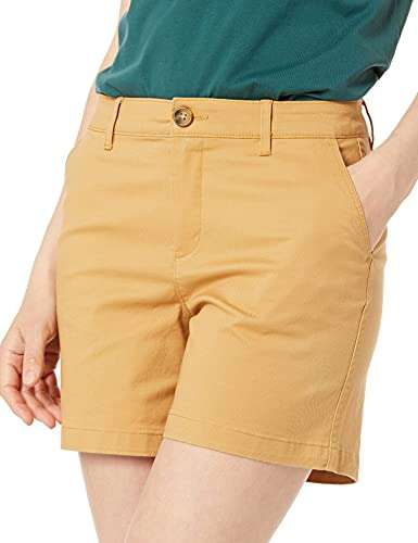 Amazon Essentials Pantalón Corto Chino de Entrepierna de 5 Pulgadas Pantalones Cortos para Mujer TALLA 0