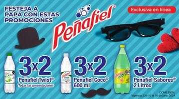 Chedraui: 3x2 en Refrescos Peñafiel sabores 2L • 3x2 en Agua mineral Peñafiel Coco 600 ml y Refrescos Peñafiel Twist