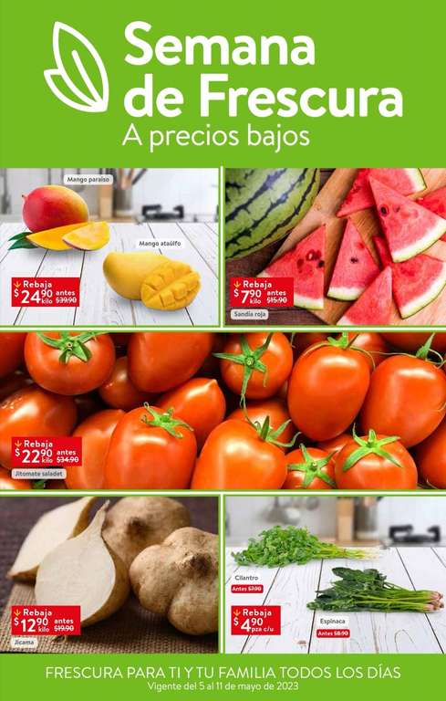 Walmart Express: Semana de Frescura a Precios Bajos del Viernes 5 al Jueves 11 de Mayo