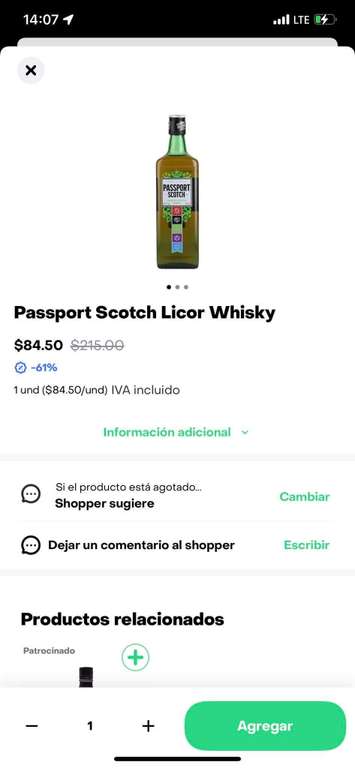 Whisky Passport Scotch - Rappi Chedraui
