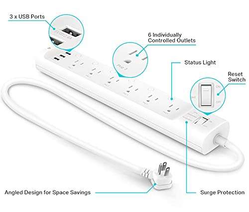 Amazon: Kasa Smart WiFi Plug Mini by TP-Link - Enchufe inteligente, Tira de electricidad inteligente, enchufe de 6