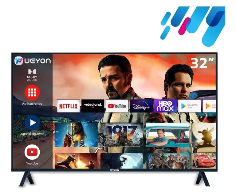 Mercado Libre Pantalla Smart Tv 32 Pulgadas Weyon Android Tv Hd Television  