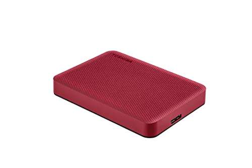 Amazon: Toshiba Canvio Advance Disco Duro Externo de 4TB USB-A 3.0 -*OFERTA* solo Rojo