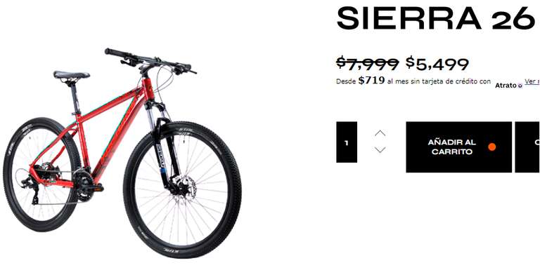 Bicicleta Alubike De Montaña Sierra Rodada 26 $5499