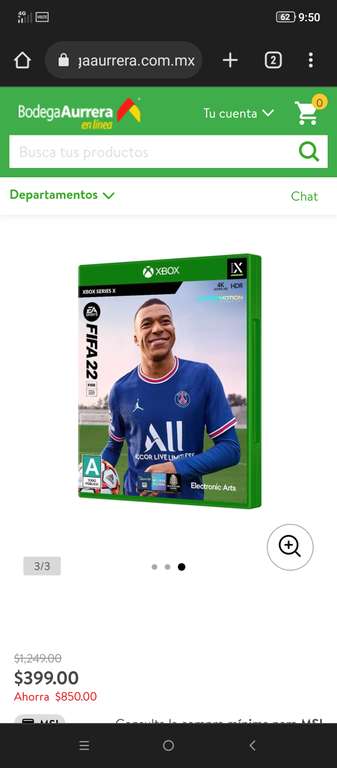 Bodega Aurrera: FIFA 22 Xbox Series X I S Físico