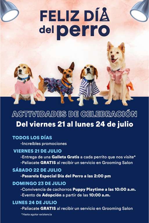Petco - Galleta gratis a cada perrito + otras actividades por el Día del Perro