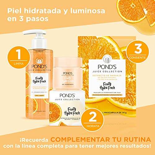 Amazon: POND'S Cuidado Facial Fruity Hydra Fresh Naranja, Gel Hidratante, 110 G (Planea y Ahorra) | Envpio gratis Prime