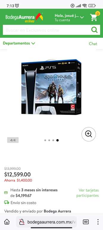 Bodega Aurrera: Consola PlayStation 5 Digital en oferta
