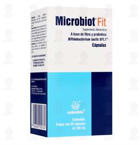 FARMACIAS GUADALAJARA: Microbiot Fit 180 mg, 30 Cápsulas.