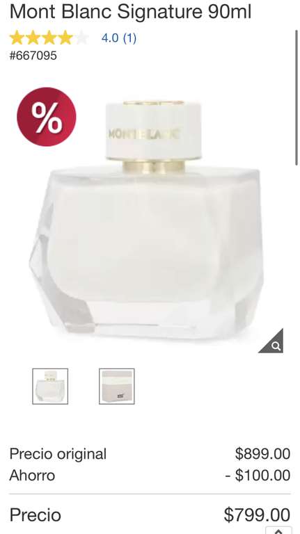 Costco: Perfume Mont blanc Signature para dama