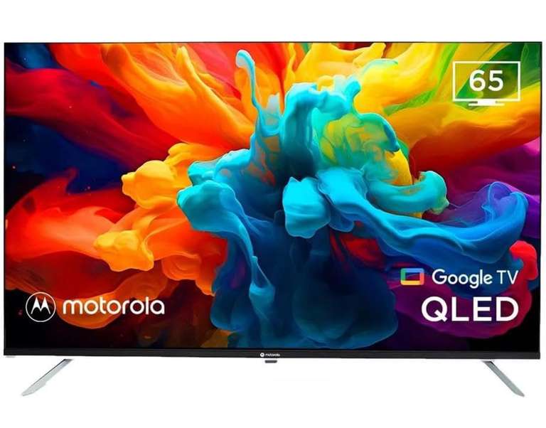 Amazon: Smart tv 4K Motorola 65” QLED MOT65UQE11 Pantalla