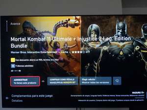 Xbox: Mortal Kombat 11 Últimate + injustice 2 leg. Edition bundle