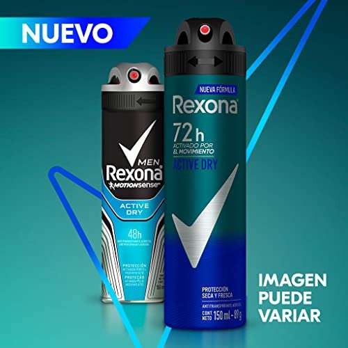 Amazon: Rexona Active Dry Desodorante Antitranspirante para Hombre en Aerosol 90 g