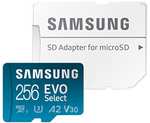 Amazon: Tarjeta de memoria micro SD + adaptador, 256 GB microSDXC 130 MB/s