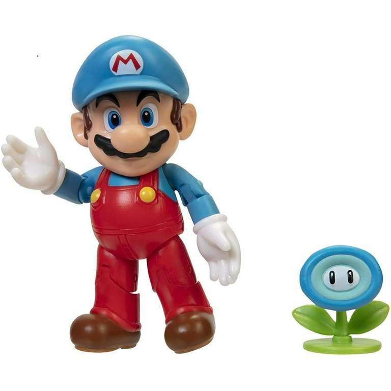 Walmart: Figura Mario Bros Mario con Flor de Hielo