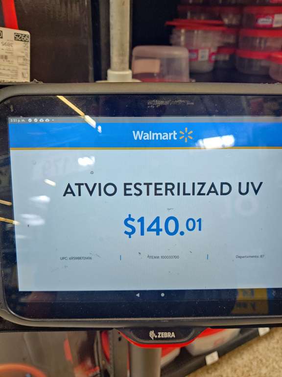 Walmart: Atvio Esterilizador Uv Con Carga Inalambrica Tepic, Nayarit