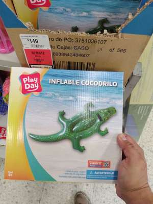 Bodega Aurrera: Inflable de cocodrilo Play Doh en 98$