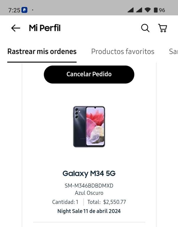Samsung Store: Celular Samsung Galaxy M34 5G - $2550.77 con 1ra compra
