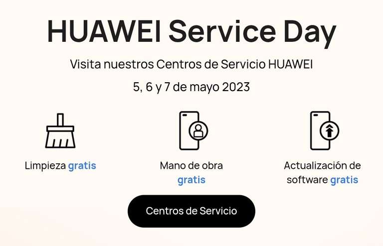 Huawei Service Day 5,6 y 7 de Mayo
