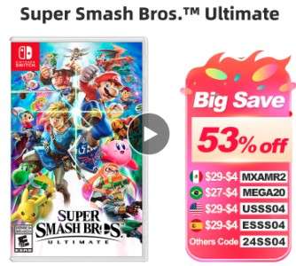 AliExpress: Smash Bros Ultimate - Nintendo Switch