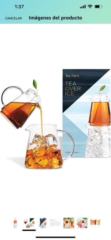 Amazon: Juego de dos jarras de té para remojar té sobre hielo | Para enorgullecer a martita