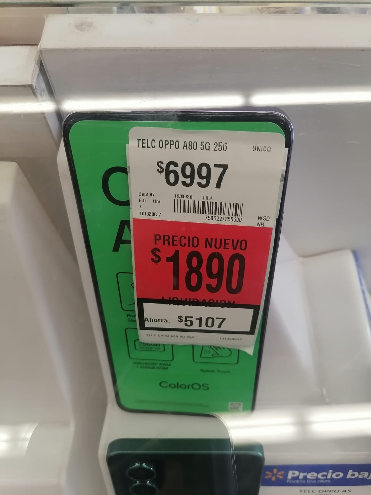 Walmart: Celular OPPO A80 5G 256GB