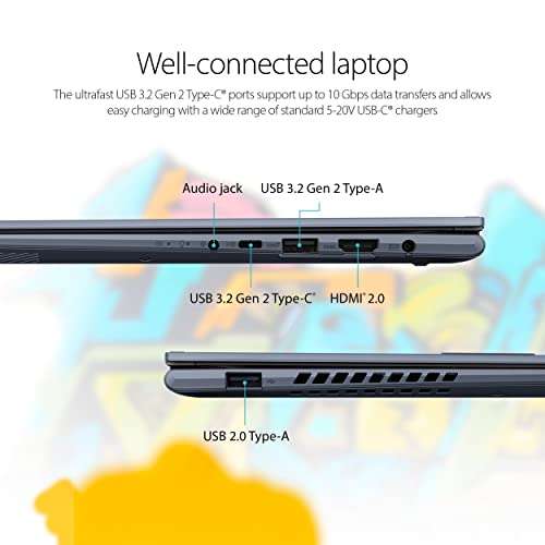 Amazon: Asus Vivobook S 14 Flip 14 Pulgadas Touch, AMD Ryzen 5 5600H, 8GB RAM, 512GB SSD, Azul silencioso (Precio sin promos bancarias)