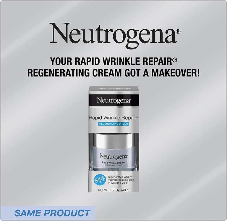 Amazon: Crema Facial Antiarrugas Neutrogena Rapid Wrinkle Repair Retinol 48 g | Planea y Ahorra, envío gratis con Prime