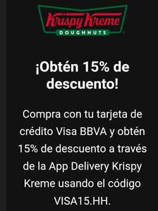 Krispy Kreme 15% descuento con BBVA