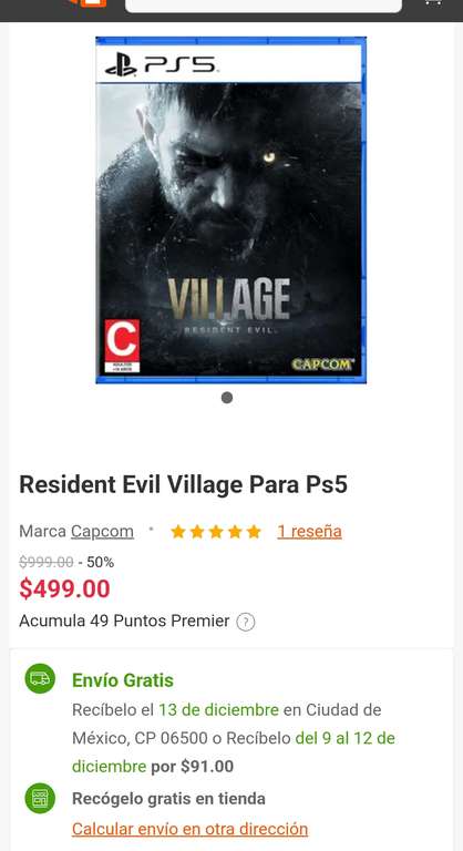 Linio: Resident Evil Village PS5
