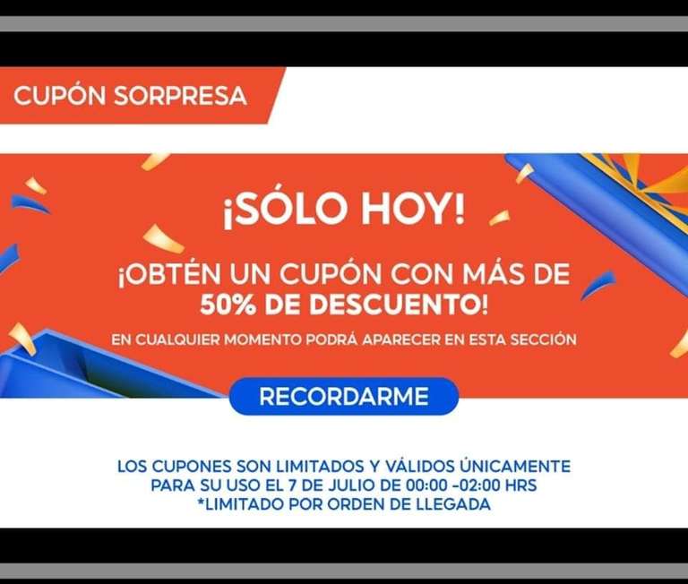 CUPON SORPRESA DE SHOPEE SOLO HOY