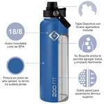 Amazon: Termo Botella de Agua de Acero Inoxidable con Aislamiento Térmico 1.2 Litros
