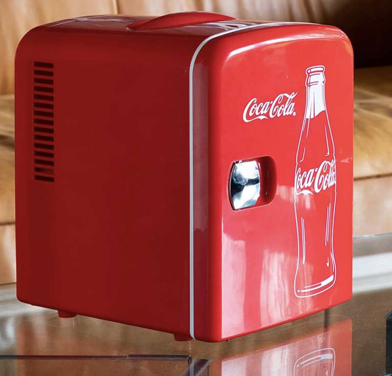 Amazon: Mini refrigerador 4 litros/6 latas coca cola