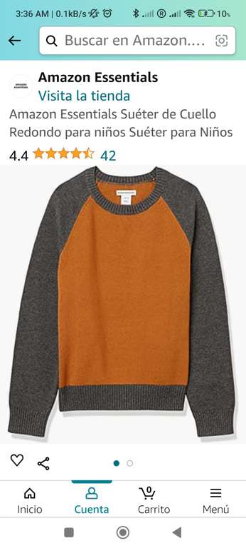 Amazon Essentials Suéter de Cuello Redondo para niños Suéter para Niños