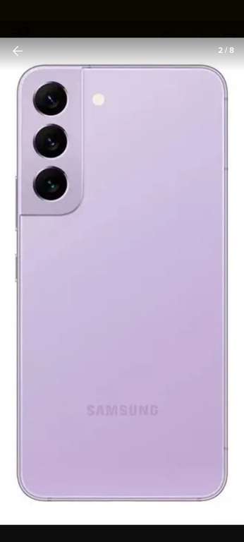 Mercado Libre: Samsung Galaxy S22 (Snapdragon) Dual SIM 256 GB bora purple 8 GB RAM