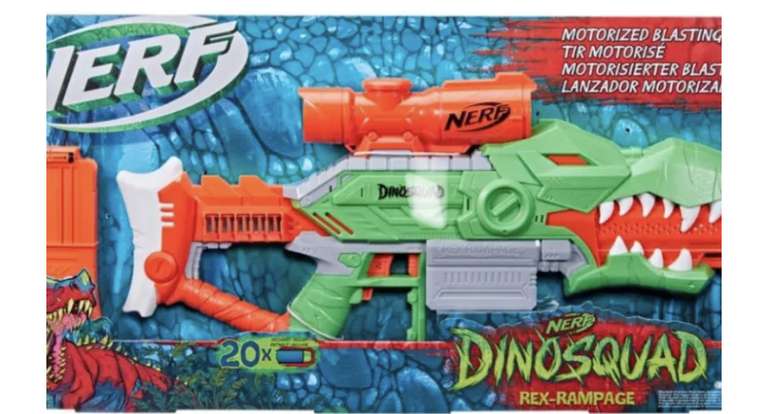 Bodega Aurrera: Lanzador Nerf Hasbro 20 Piezas Dinosquad