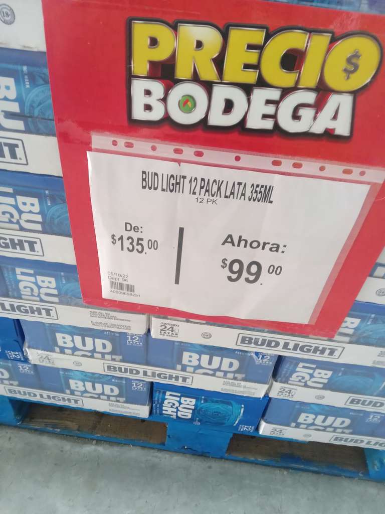 Bodega Aurrerá, 12 Pack Cerveza Bud Light