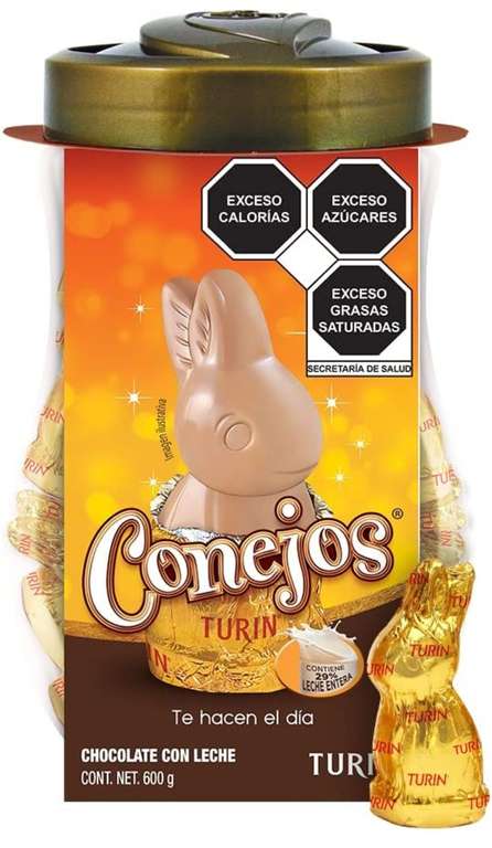 Amazon: Chocolates Conejos Turín Tubo con 30 piezas, 20g cada conejo. 600g